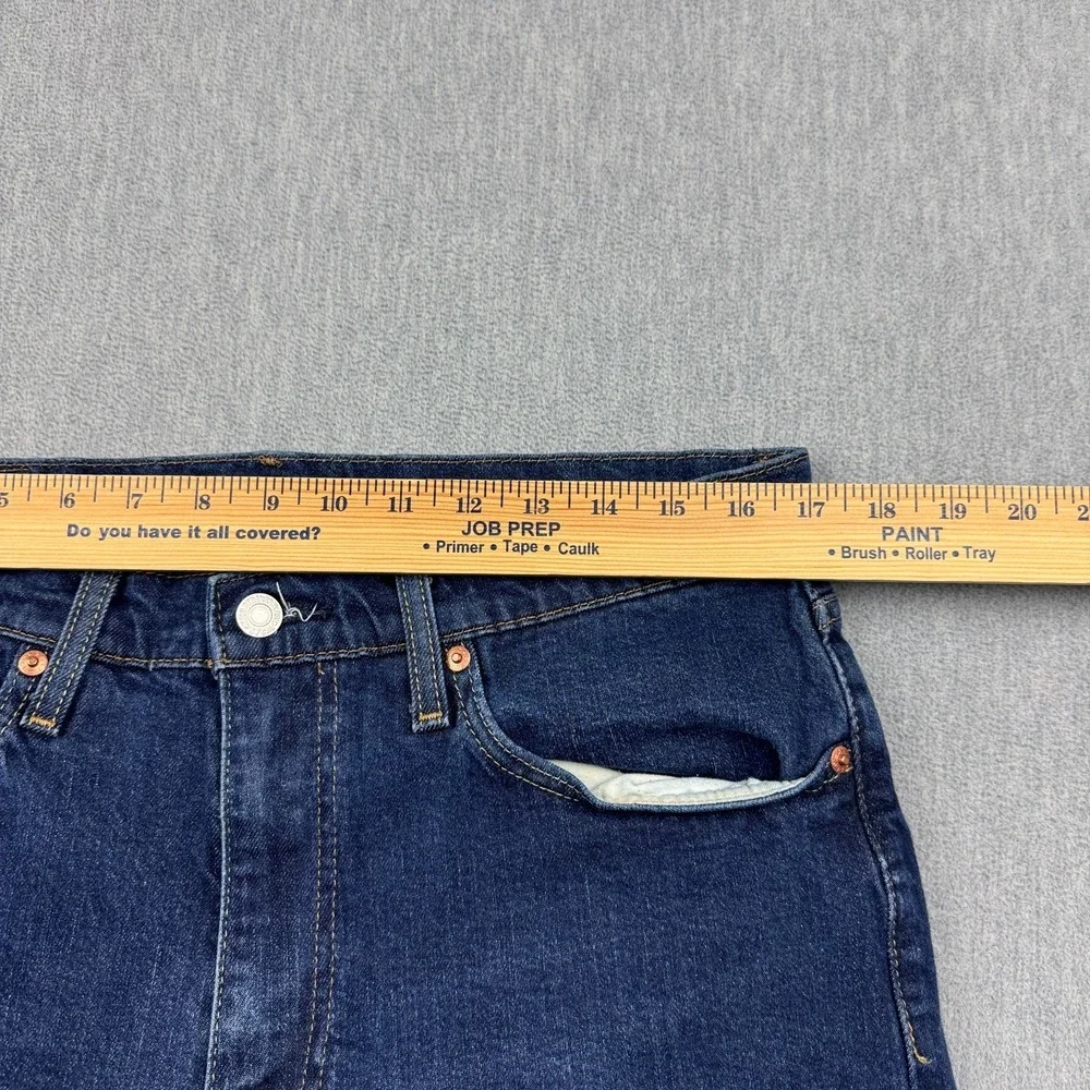 Levis Jeans Mens 34‎ Dark Blue 512 Wash Denim Slim Taper Premium Zip Fly Classic
